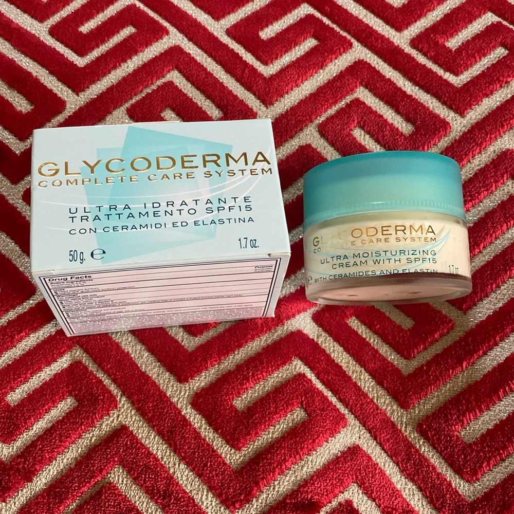 Glycoderma Ultra Moisturizer SPF15 Ceramides Elastin MadeinItaly Not Returnable